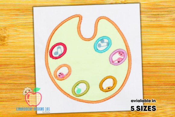 Artist Color Palette Applique for Kids