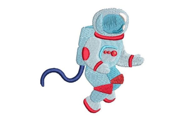 Astronaut: A Charming Space-Themed Embroidery Design