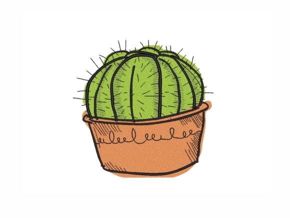 Cactus in a Pot: A Warm, Southwest-Inspired Embroidery Gem