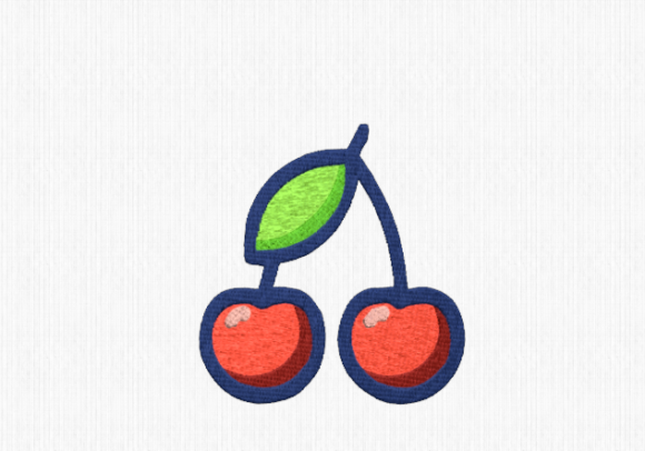 Cherries: A Bright, Cheerful Embroidery Design for Personalized Gifts
