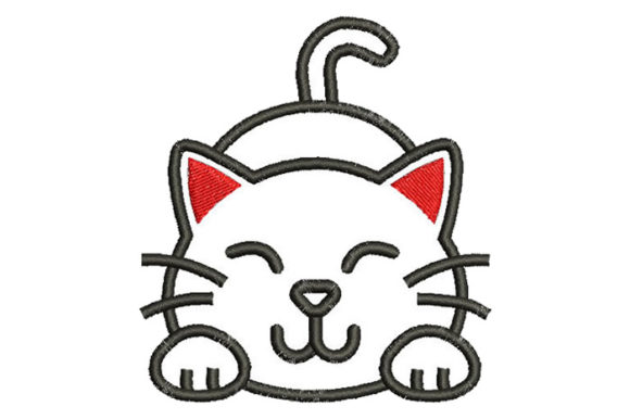 Children’s Cat Embroidery Design