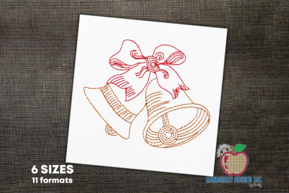 Christmas Bells Line Art