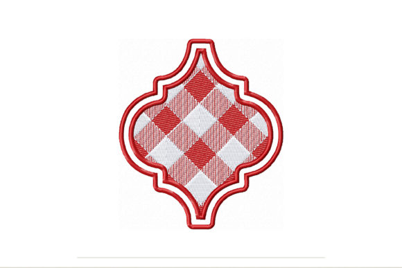 Christmas Plaid Ornament Arabesque