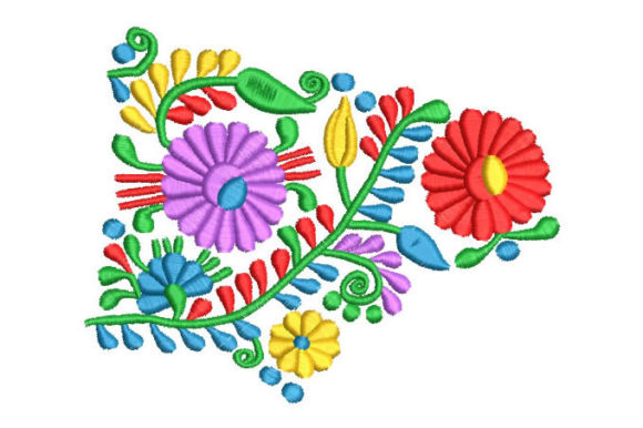 Colorful Flowers with Green Leaves