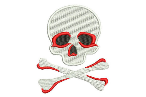 Danger Skull: A Business-Ready Halloween Embroidery Design