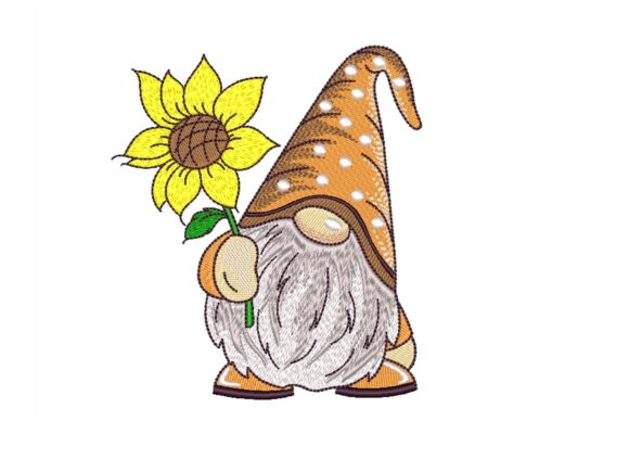 Gnome with a Sunflower