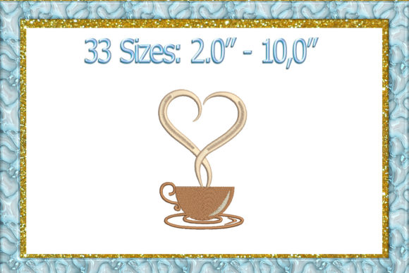 Heart Coffee Lover: A Cozy Holiday Embroidery Must-Have