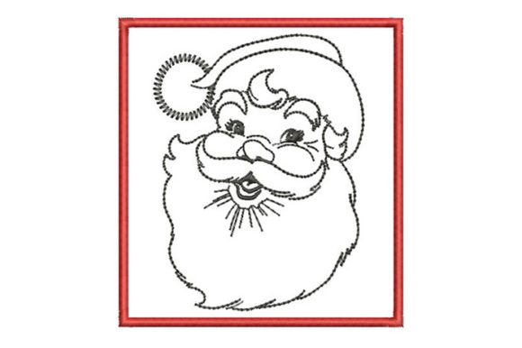 Santa Claus Picture Embroidery Design
